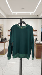 PEPPER UNISEX Opal Green džemperis su siuvinėtu logotipu nugaroje