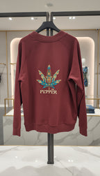 PEPPER UNISEX Dream Burgundy sweater with raglan sleeves 