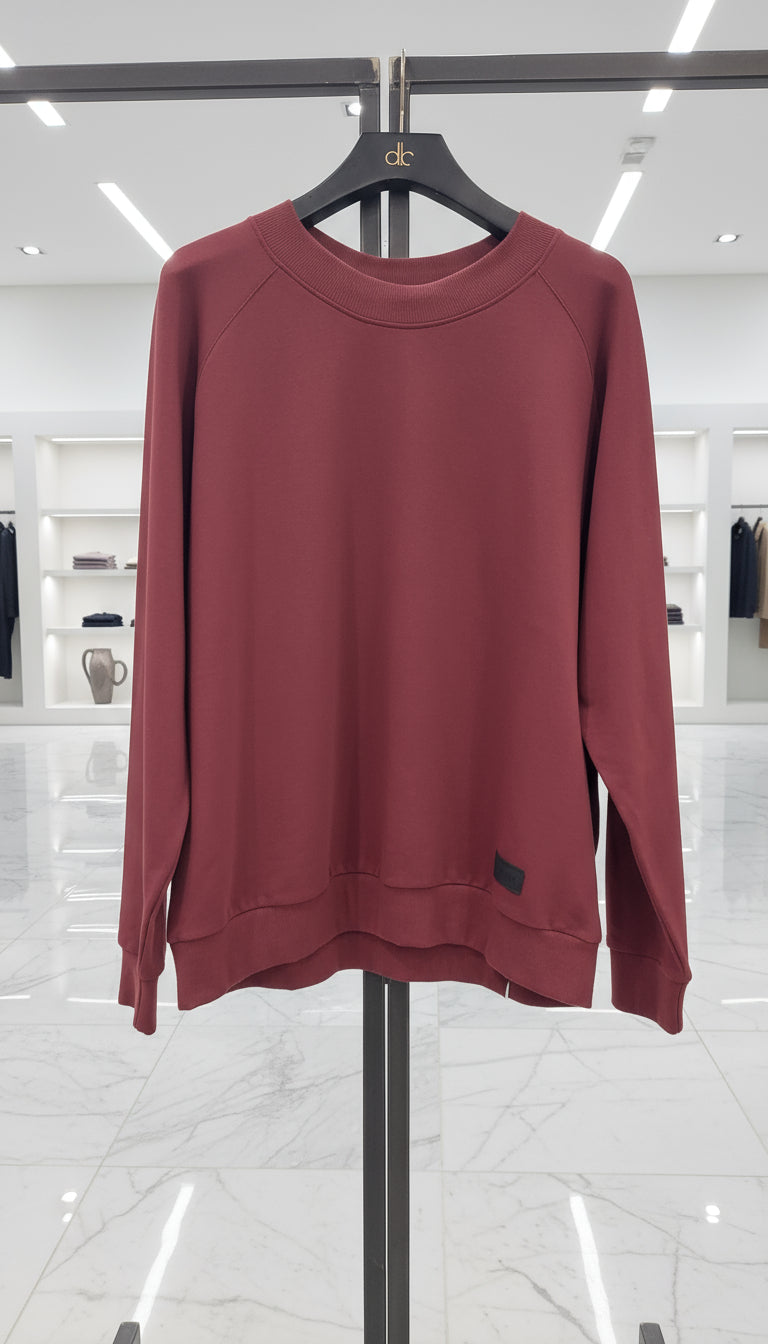 PEPPER UNISEX Dream Burgundy sweater with raglan sleeves 