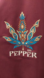 PEPPER UNISEX Dream Burgundy sweater with raglan sleeves 