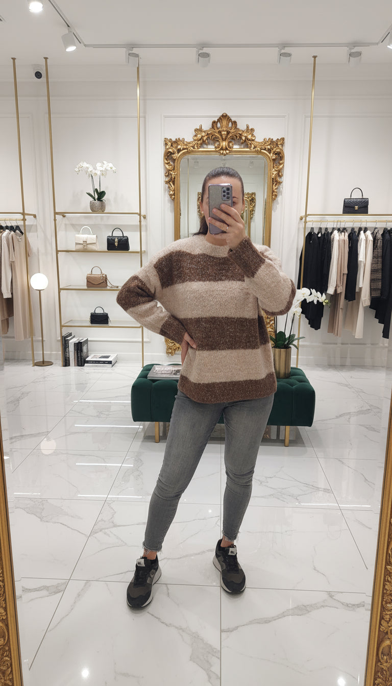 CHANCE OFF white sweater for women