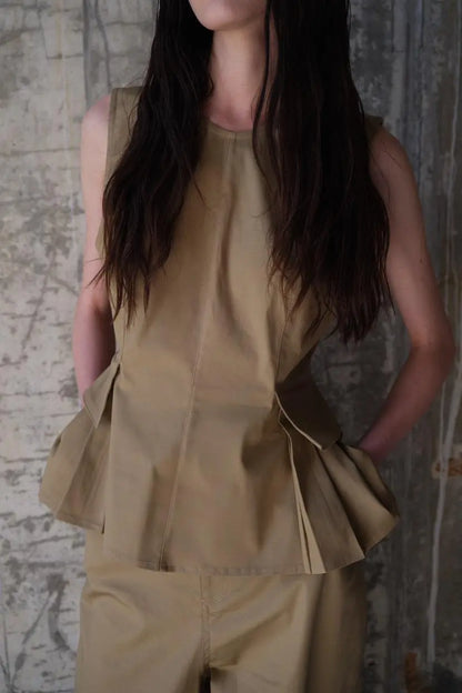 LUMINA beige blouse for women