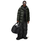 RAINS UNISEX Puffer green parka