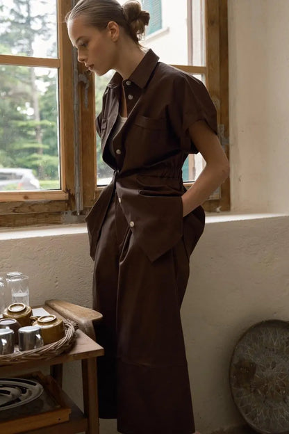 LUMINA brown shirt for women