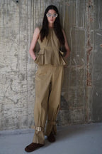 LUMINA beige pants for women