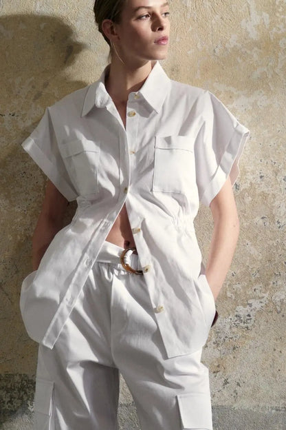 LUMINA white shirt for women