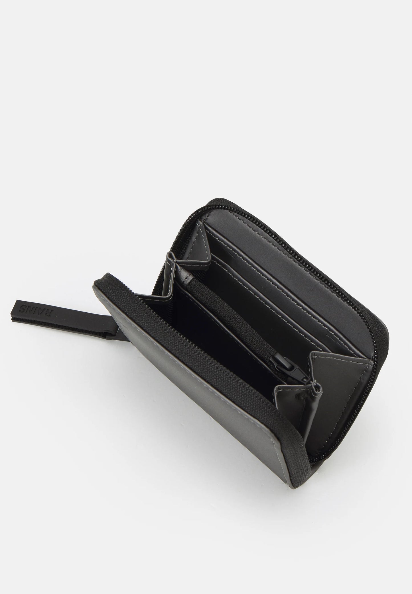 RAINS Metallic Gray small wallet
