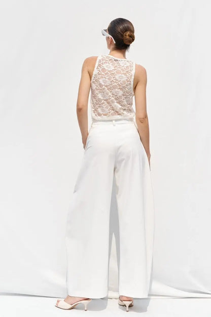 LUMINA white pants for women