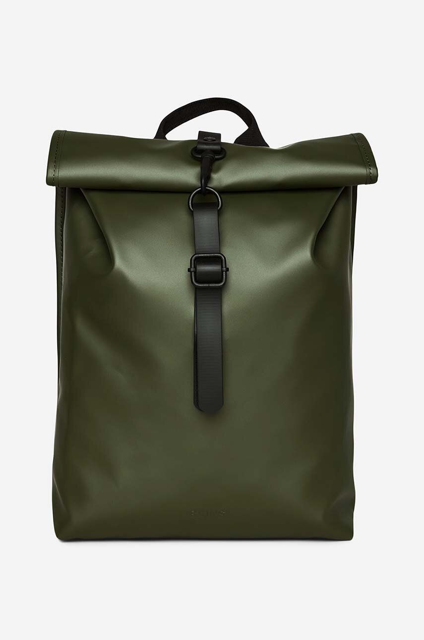 RAINS Rolltop Mini Evergreen Backpack