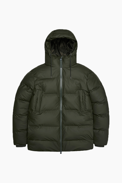 RAINS UNISEX Alta Puffer Green striukė