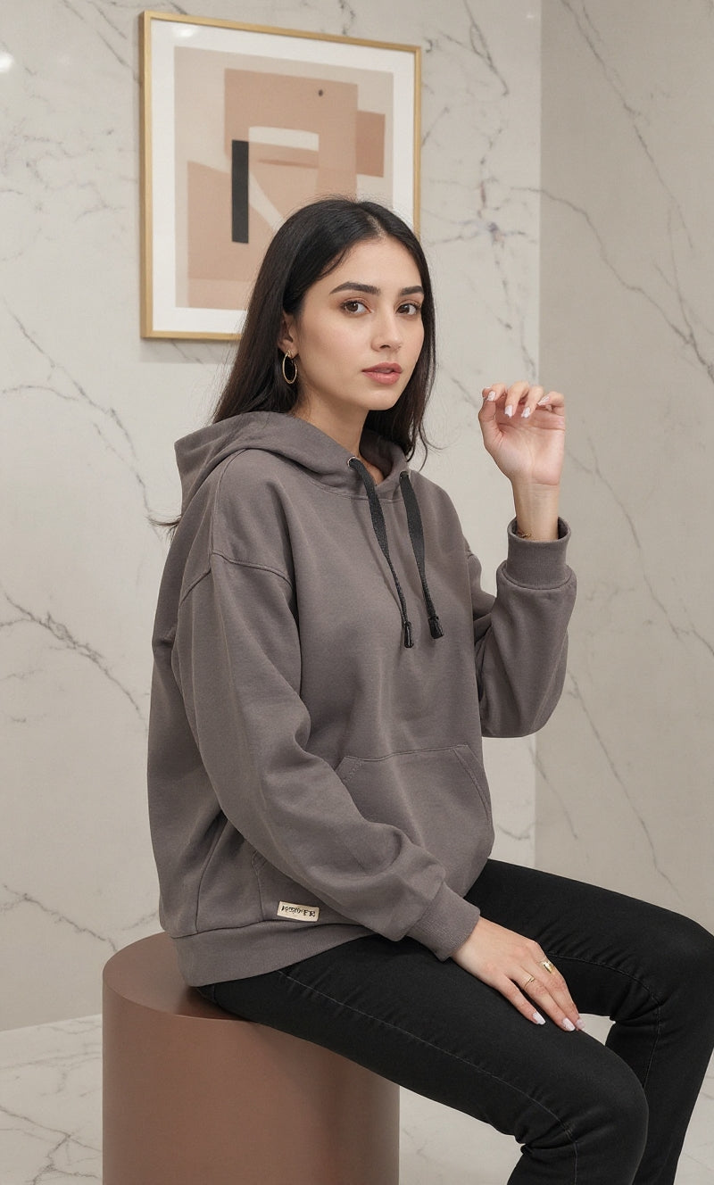 PEPPER UNISEX Active slate džemperis su gobtuvu