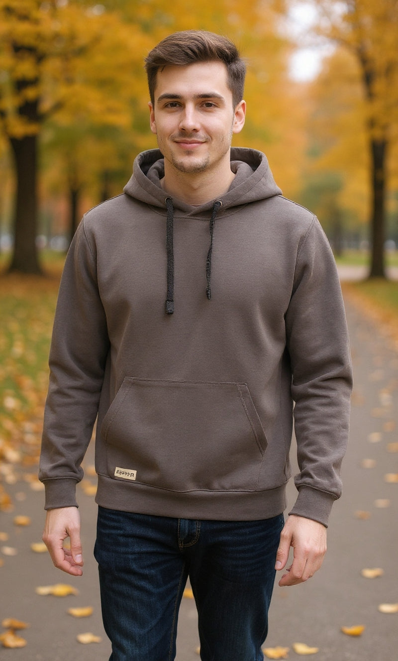 PEPPER UNISEX Active slate džemperis su gobtuvu