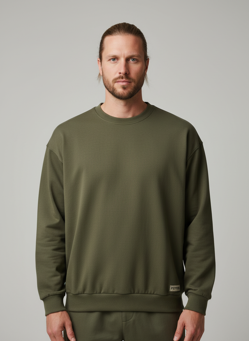 PEPPER UNISEX Dream khaki sweater