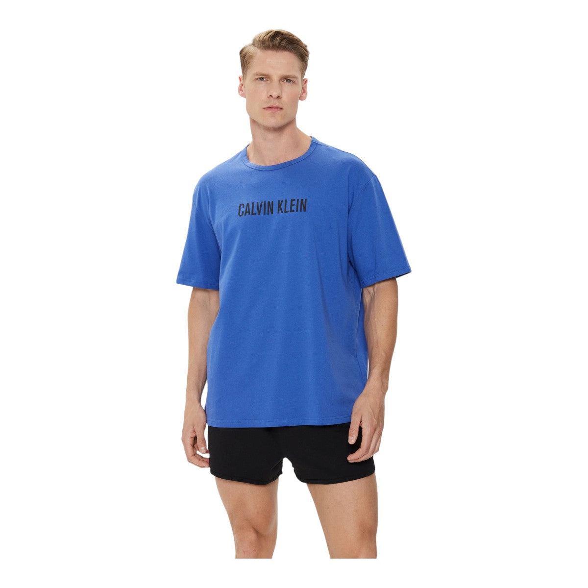 CALVIN KLEIN blue t-shirt for men