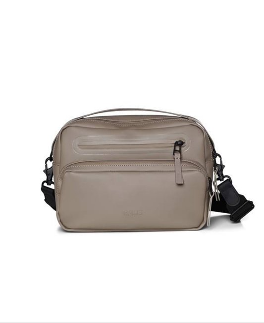 RAINS UNISEX BOX BAG Taupe rankinė per petį