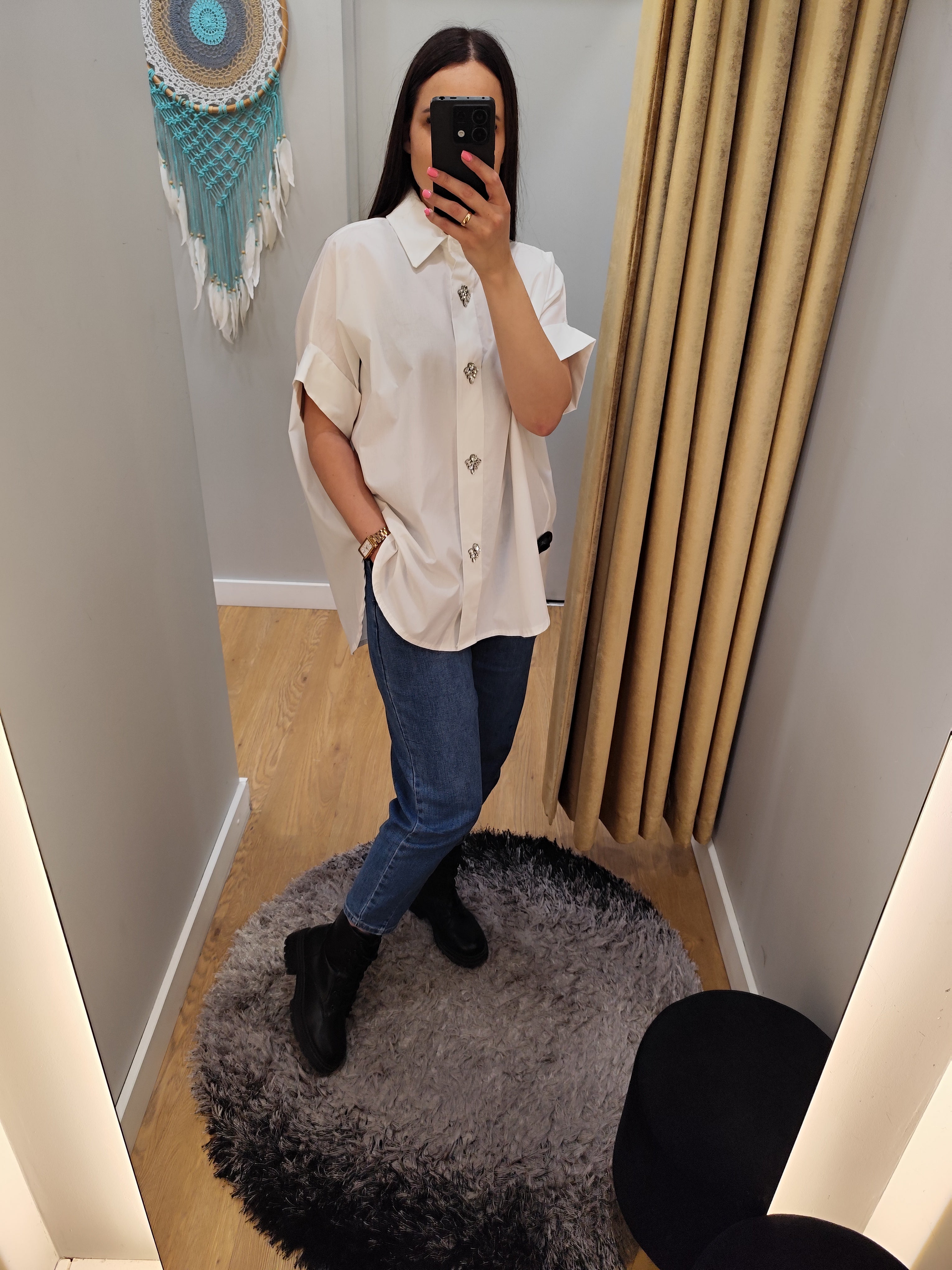 Altamira white shirt for women