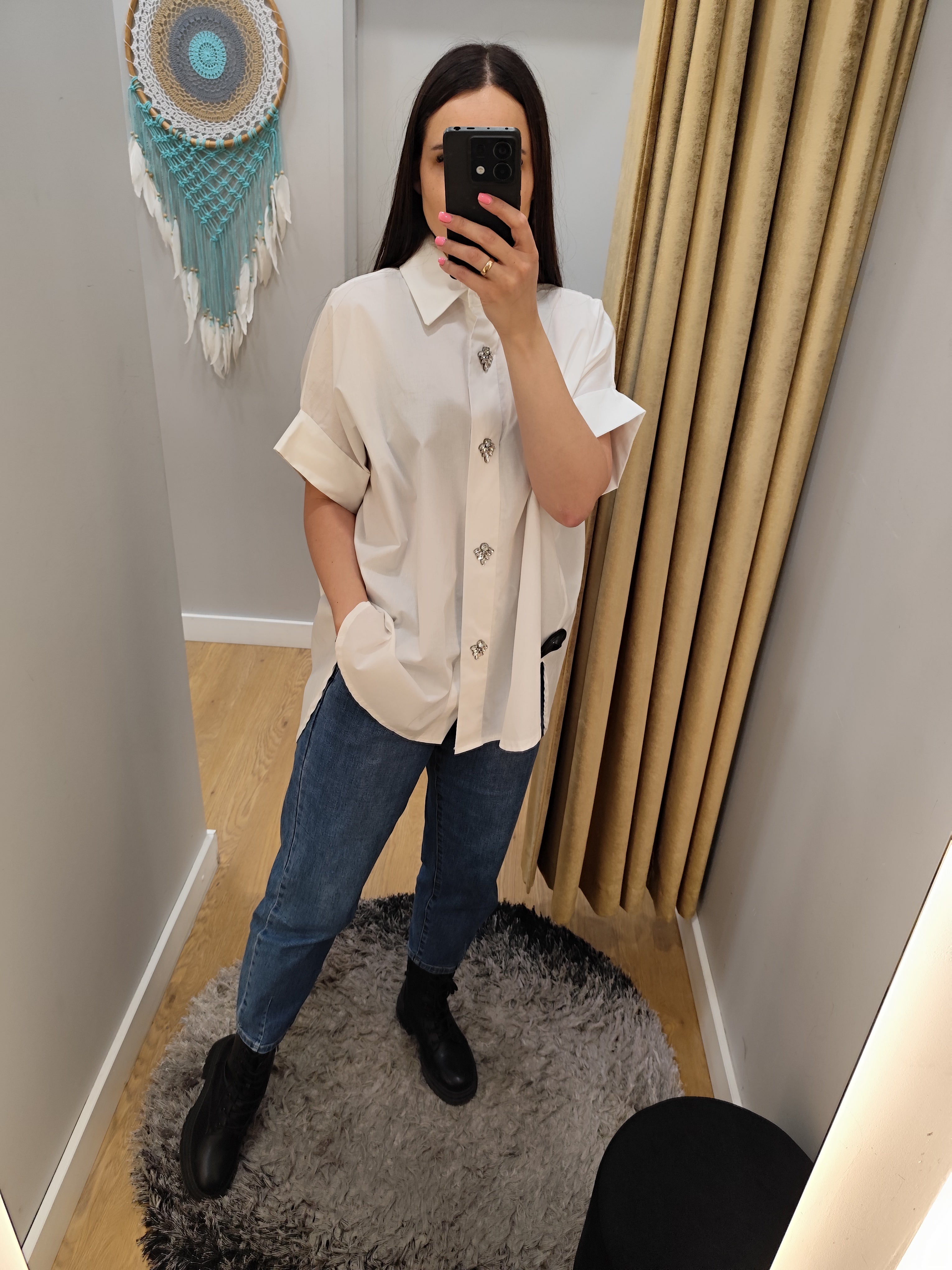 Altamira white shirt for women