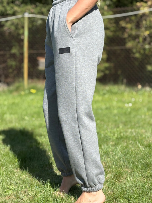 PEPPER UNISEX Magic Grey kelnės su pūkeliu