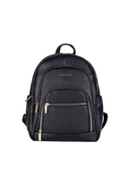 Pierre Cardin eco leather black backpack for women