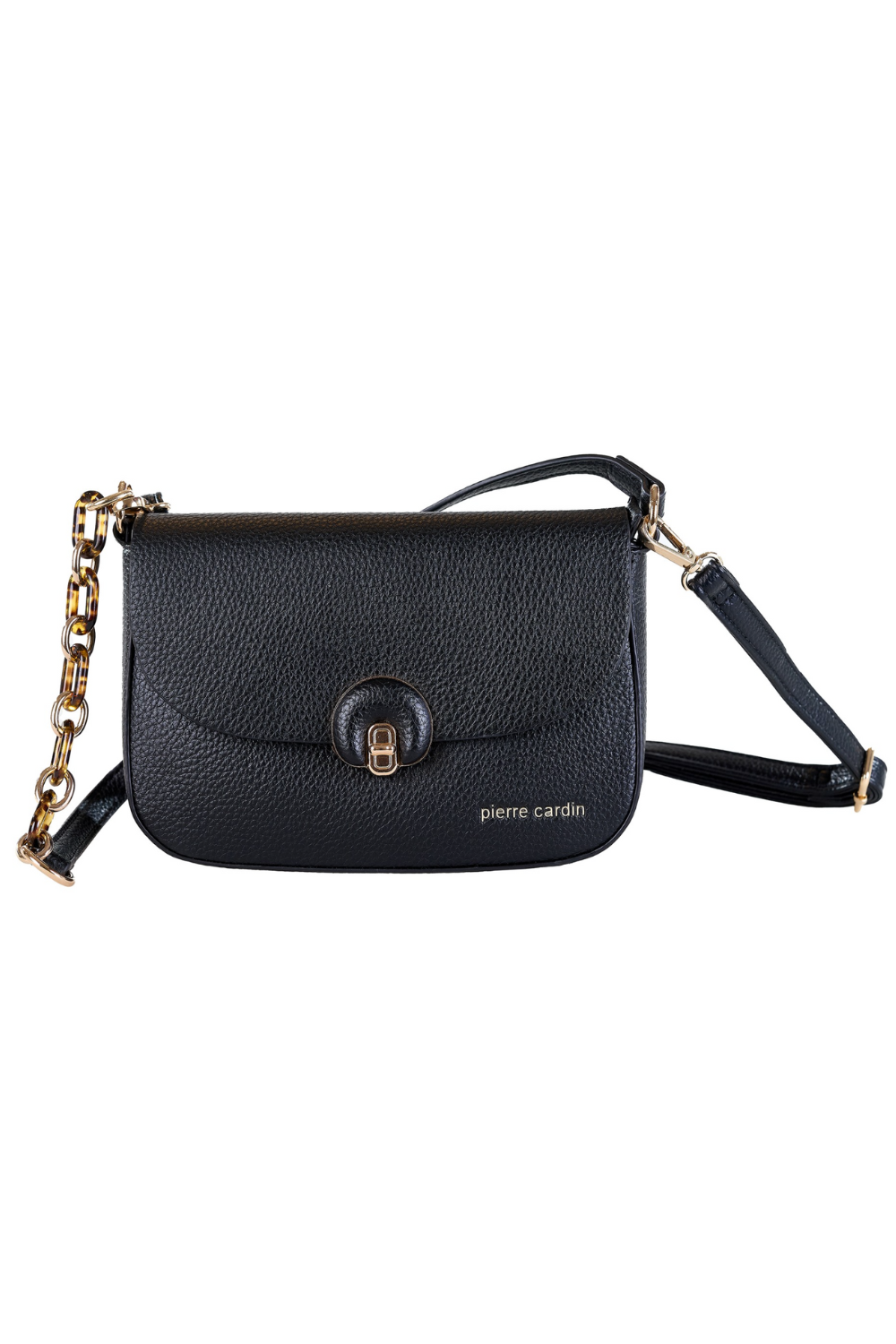 Pierre Cardin eco leather black handbag for women