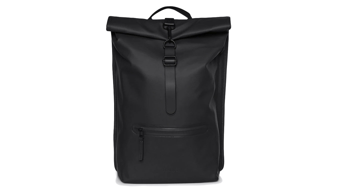 RAINS ROLLTOP RUCKSACK juoda kuprinė