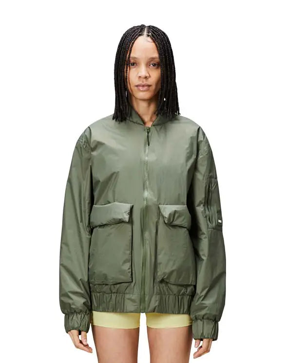 RAINS UNISEX Bomber Evergreen striukė