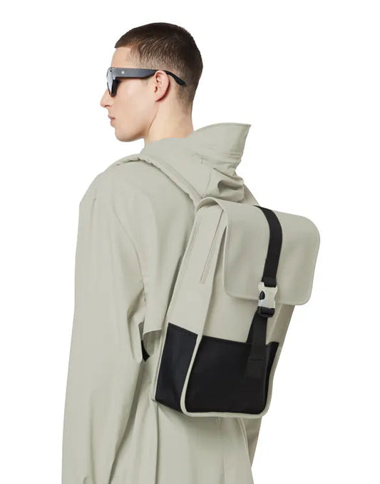 RAINS UNISEX Buckle Backpack Cement kuprinė