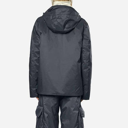 RAINS UNISEX PADDED NYLON juoda striukė