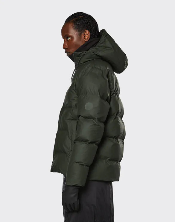 RAINS UNISEX PUFFER green striukė