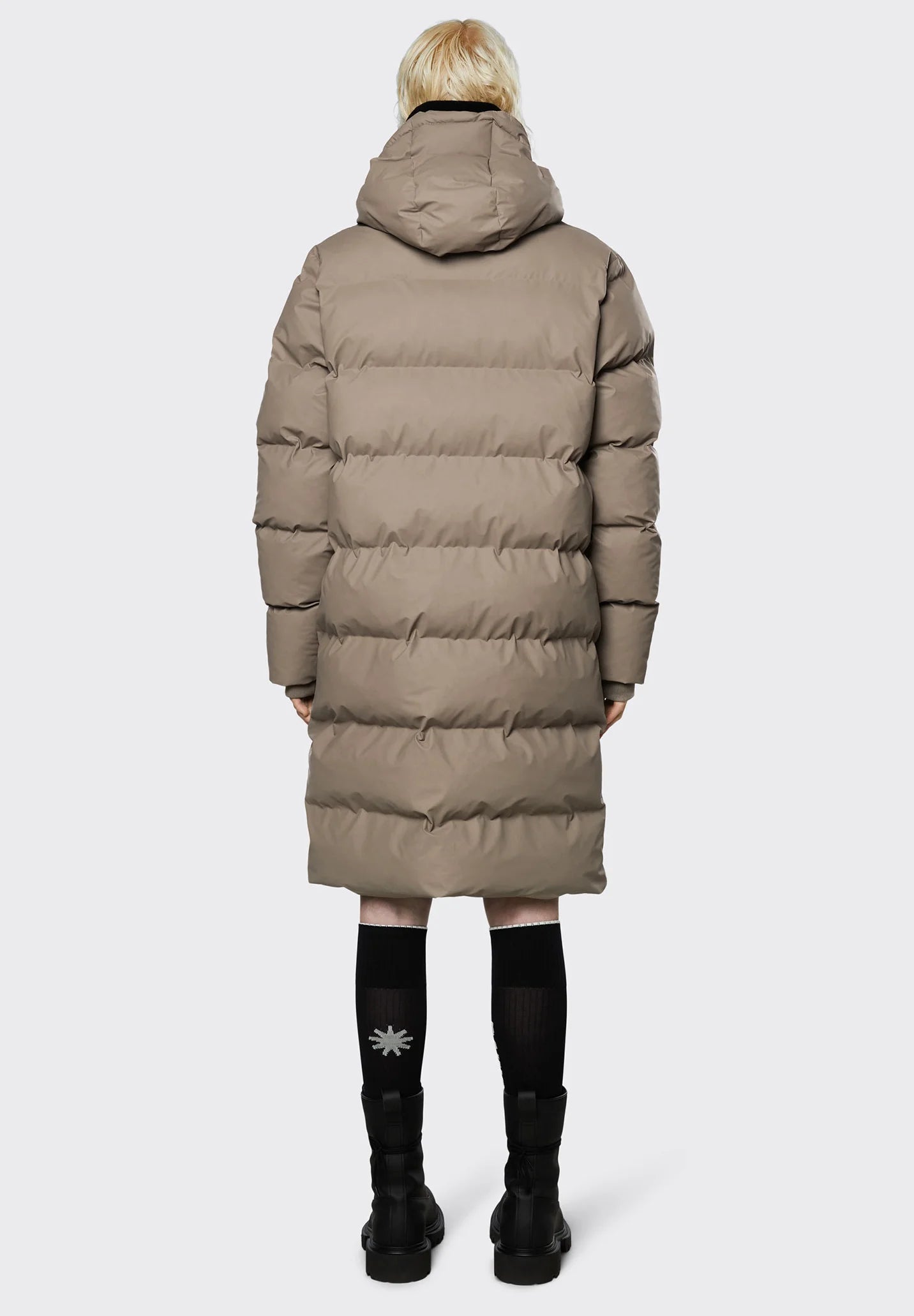 RAINS UNISEX Puffer Taupe paltas