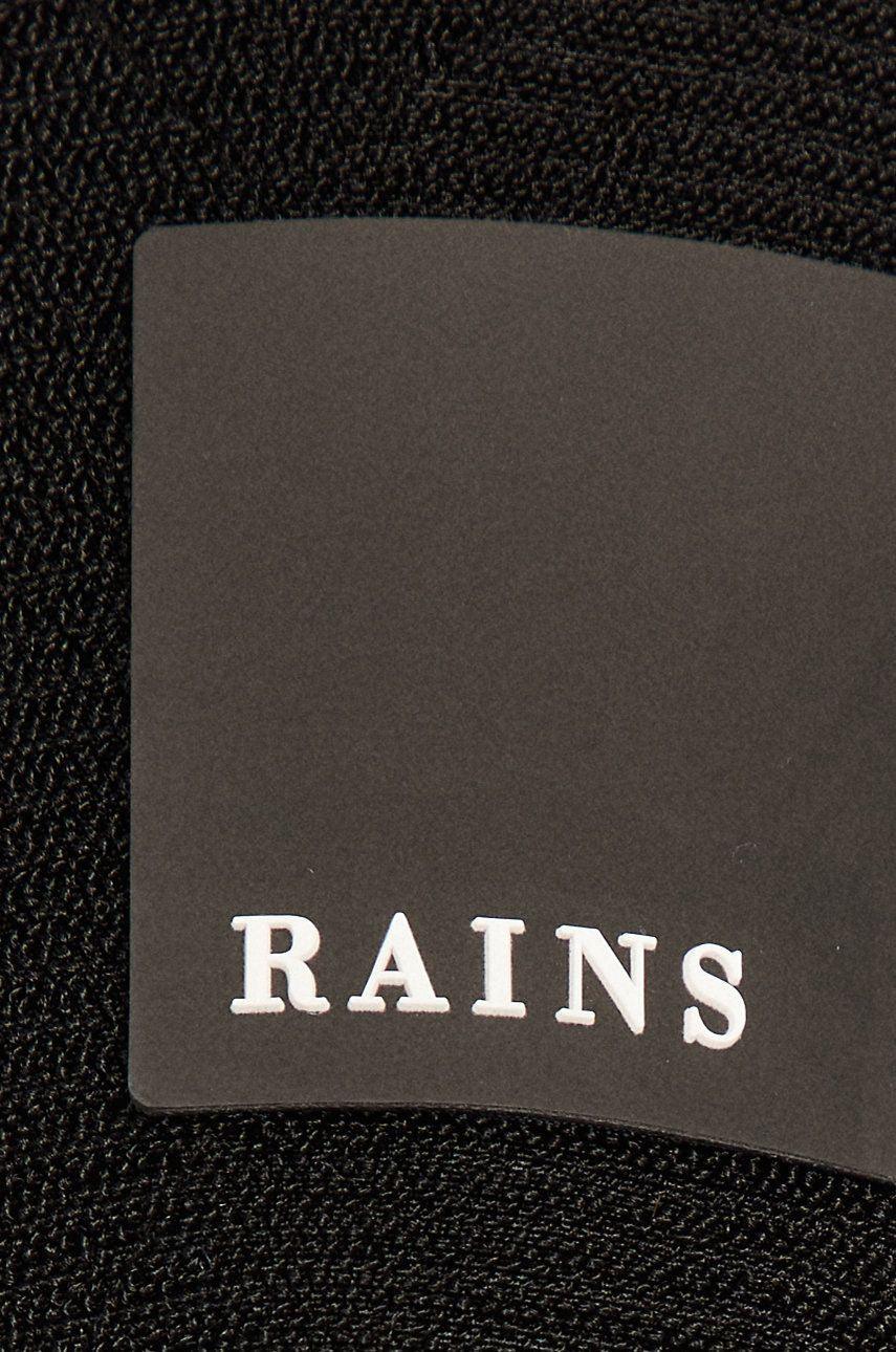 RAINS juoda Glacial paltas