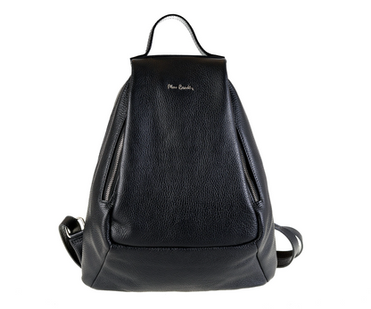 Pierre Cardin black leather backpack for women 1750