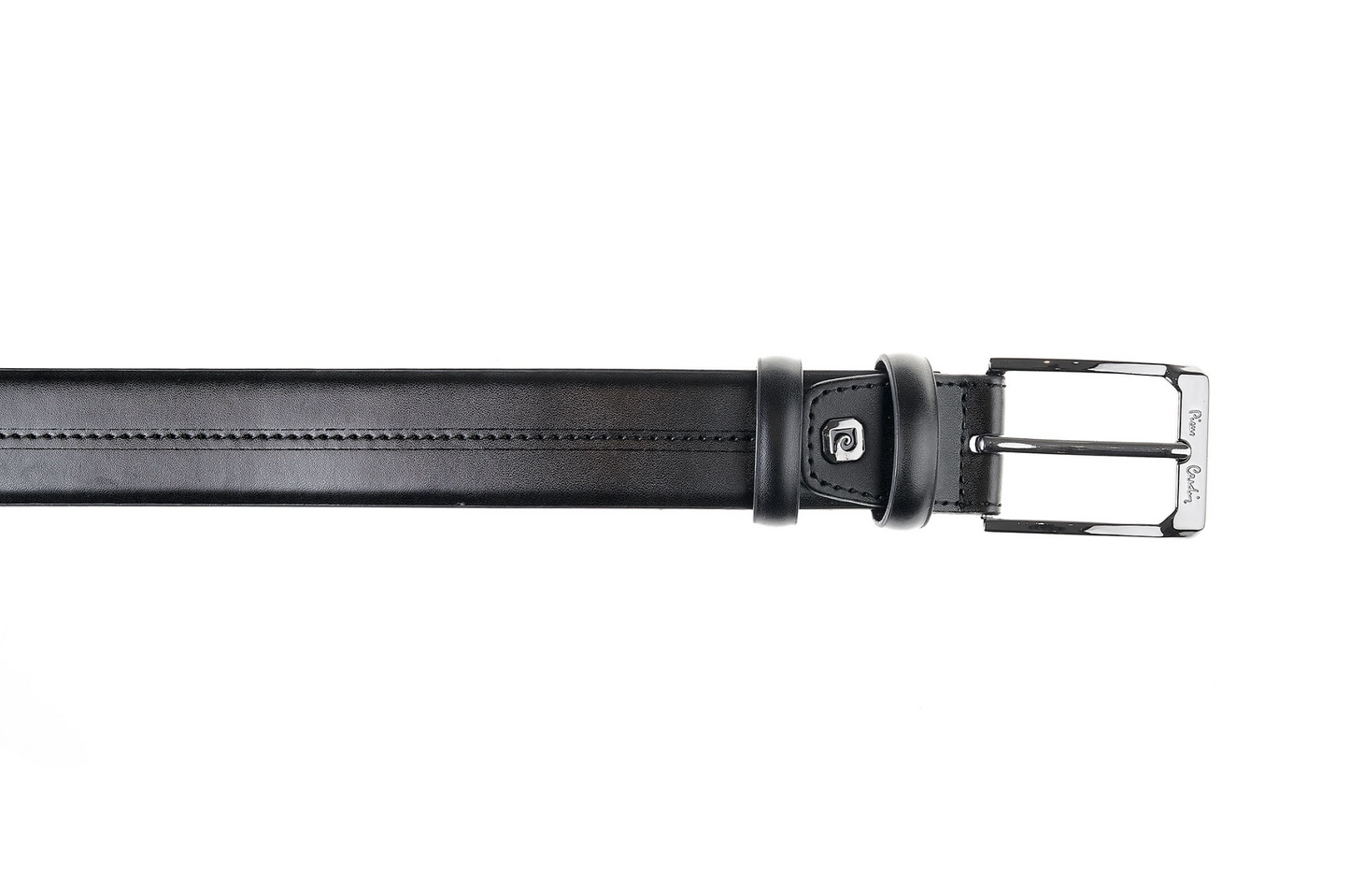 Pierre Cardin black genuine leather belt for men