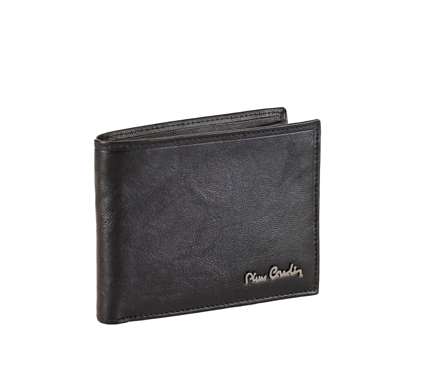 PIERRE CARDIN genuine leather black wallet for men