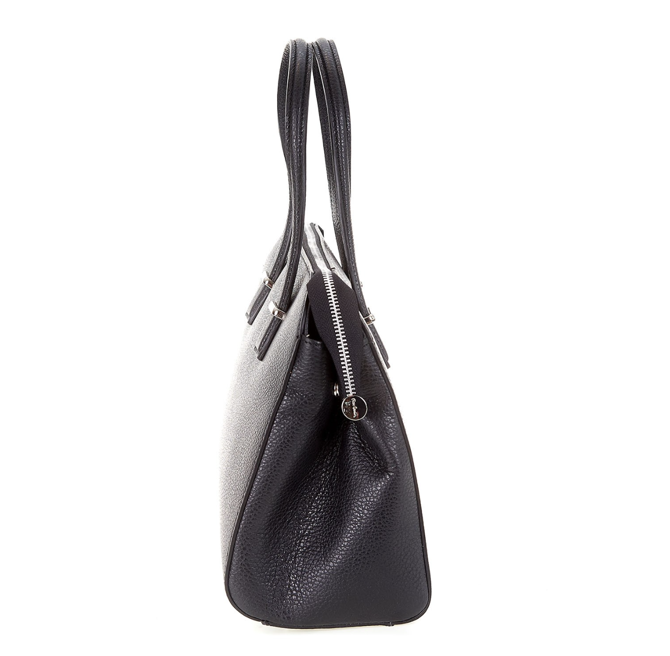 Pierre Cardin black genuine leather handbag for women