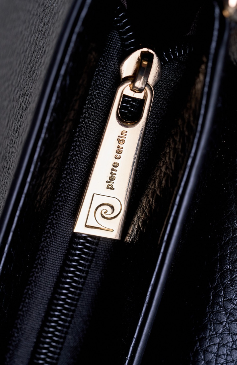 Pierre Cardin eco leather black handbag for women
