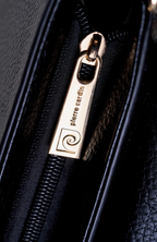 Pierre Cardin eco leather black handbag for women