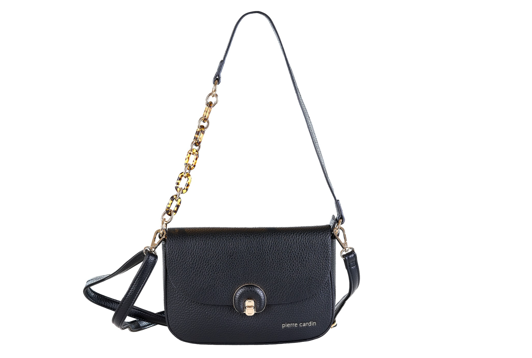 Pierre Cardin eco leather black handbag for women