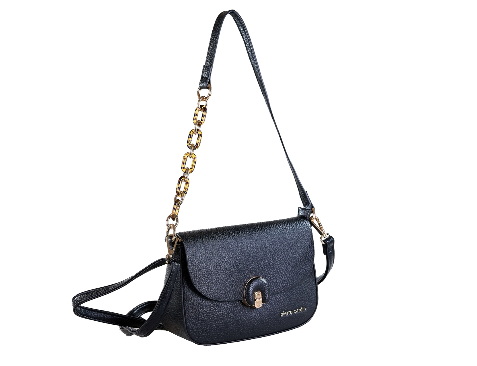 Pierre Cardin eco leather black handbag for women