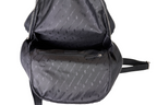 Pierre Cardin black genuine leather backpack for men