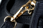 Pierre Cardin black genuine leather handbag for women