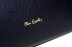 Pierre Cardin black genuine leather handbag for women
