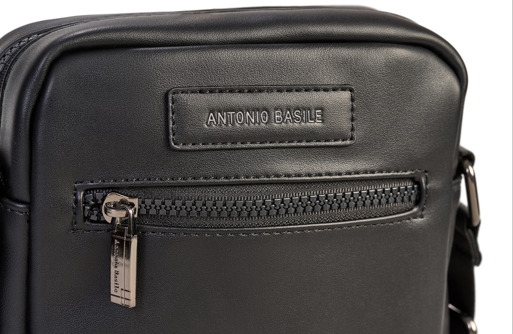 Antonio Basile brown eco leather handbag for men