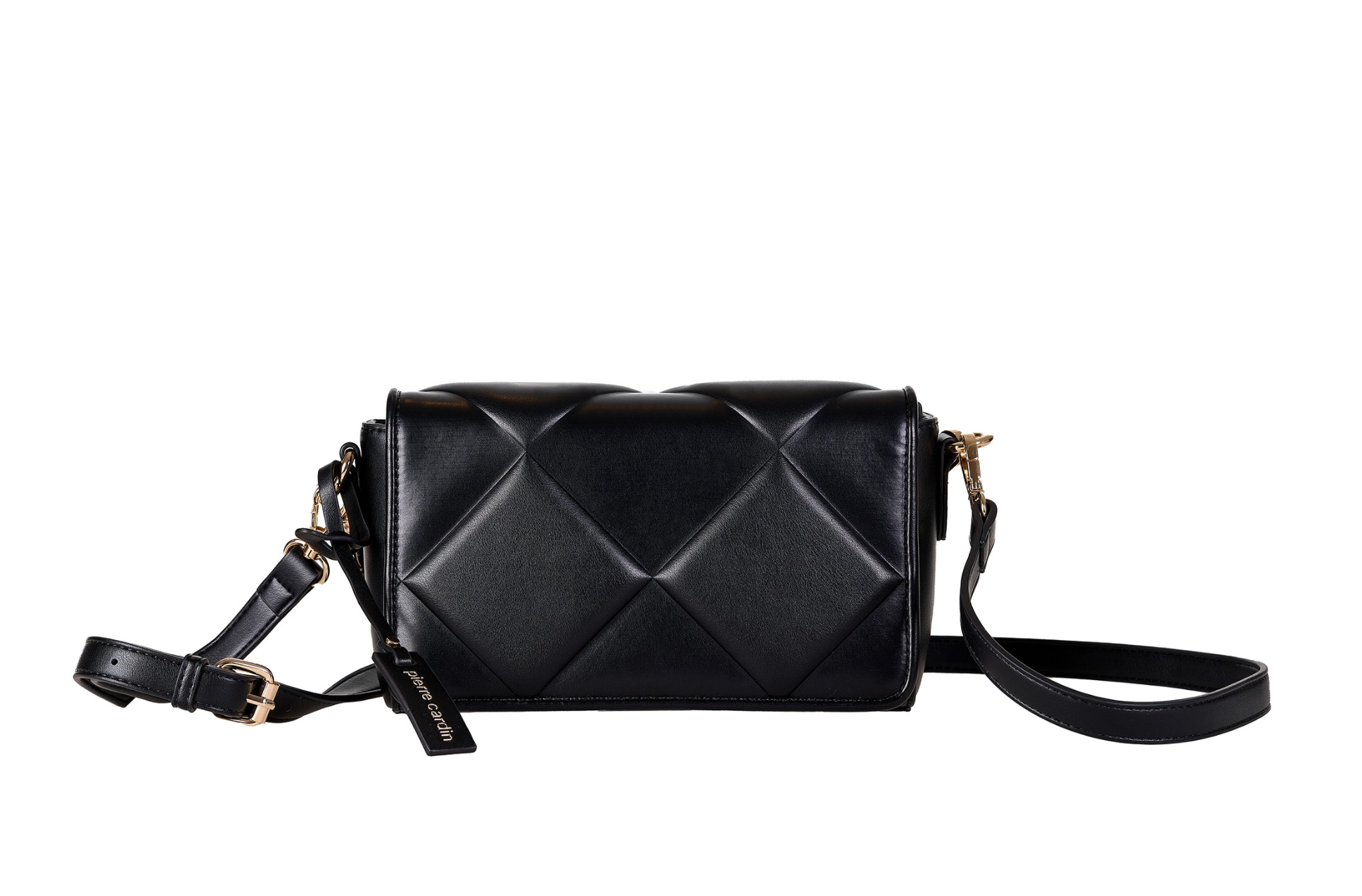 Pierre Cardin eco-leather black shoulder bag for women