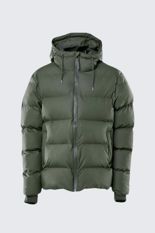 RAINS UNISEX PUFFER JACKET Green jacket 