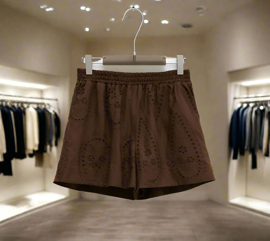 Lumina blue casual shorts for women