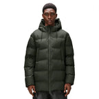 RAINS UNISEX Puffer green parka
