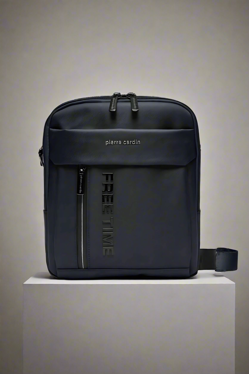 Pierre Cardin black eco leather handbag for men
