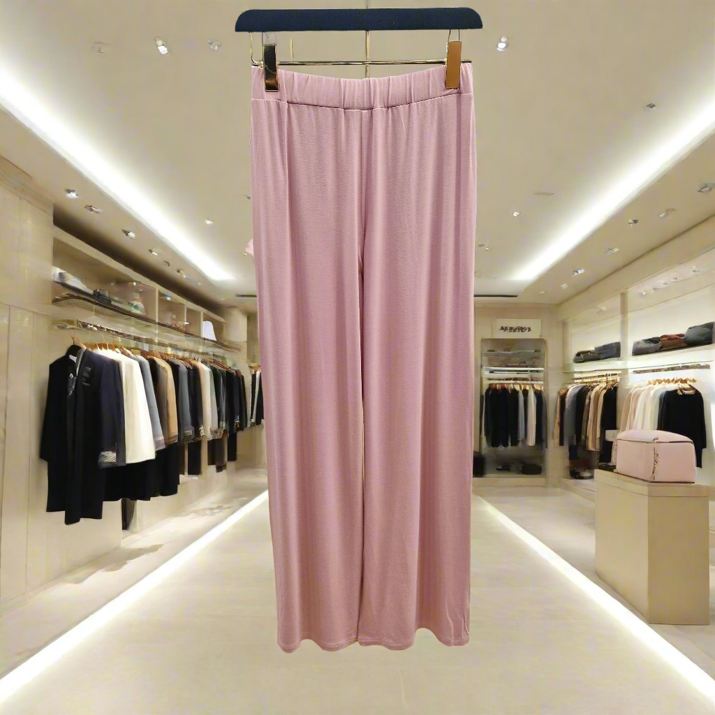 PEPPER Blush Pink flared pants for women