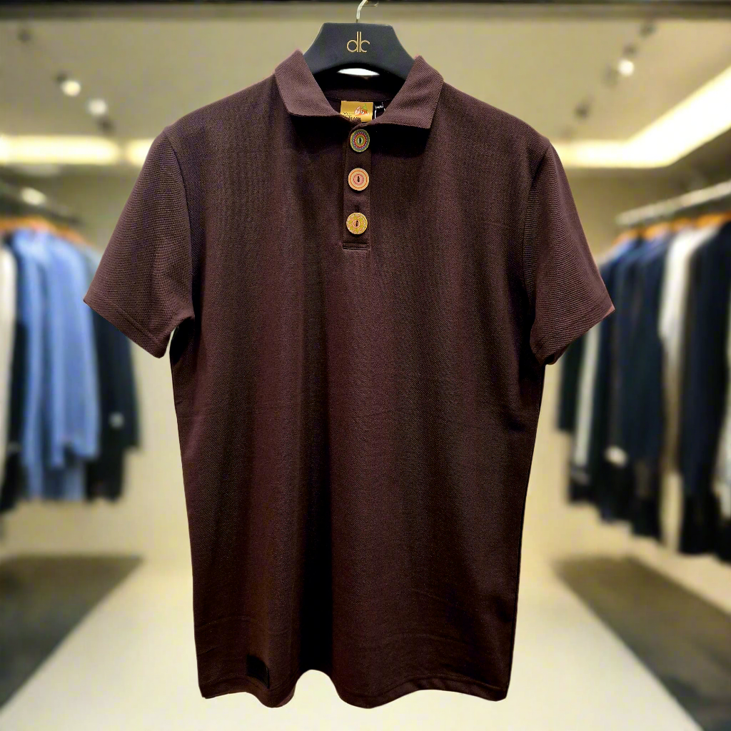 PEPPER Chocolate Special Edition Pique polo shirt for men